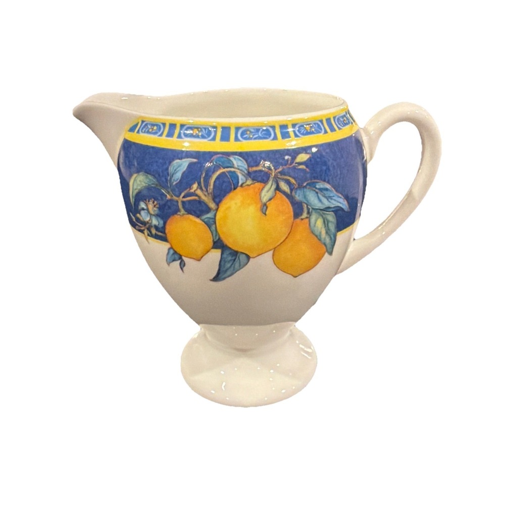 Vtg Wedgewood Citron Lemon Creamer Bone China Made In‎ England